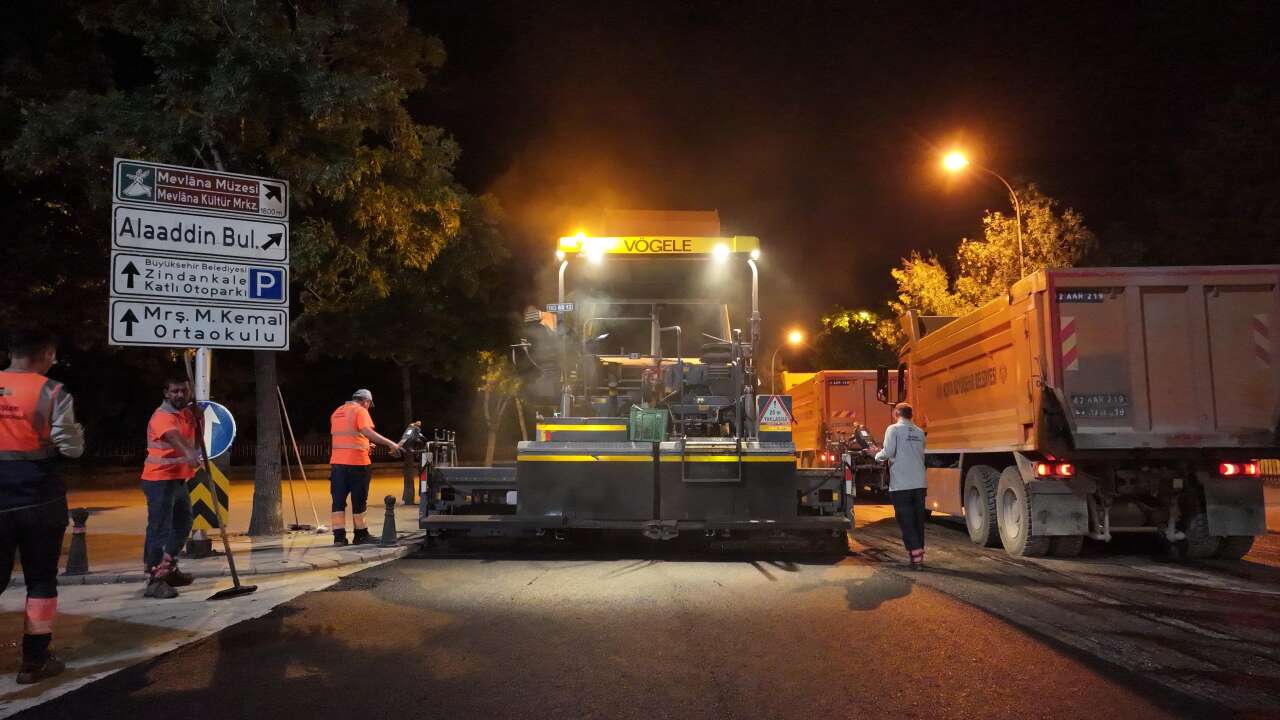 Konya Büyükşehir, şehrin merkezini bir gece değiştirdi 9